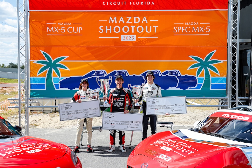 Stallone nets $150,000 as 2025 Mazda MX-5 Cup Shootout winner