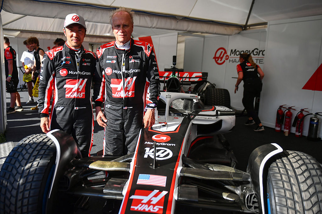 Haas, Komatsu try out team's F1 cars at Goodwood