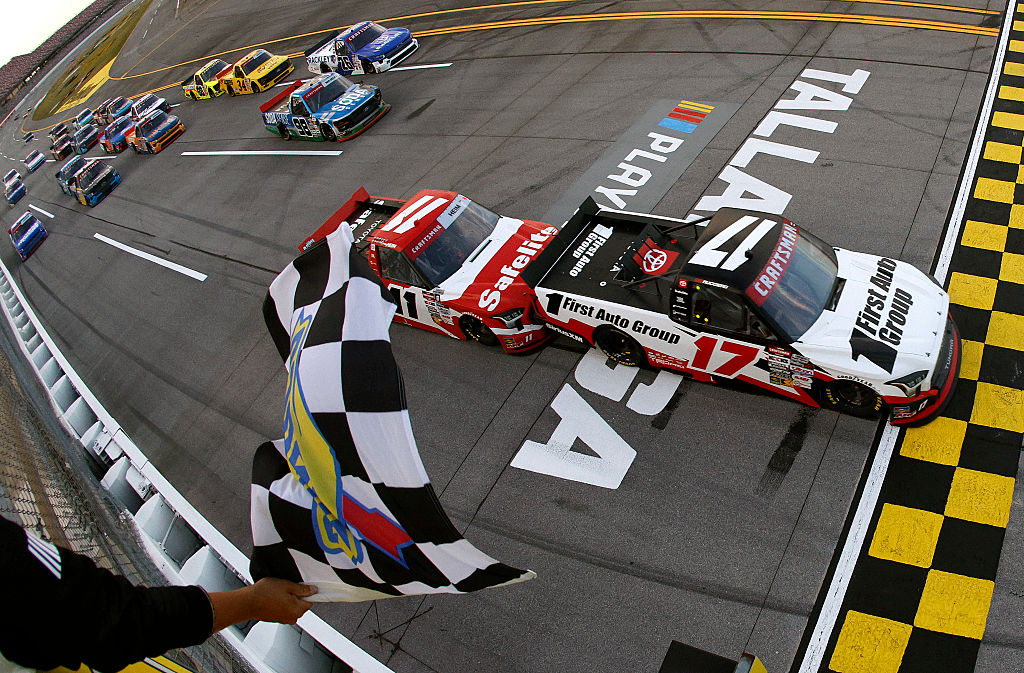 Ruggiero plays spoiler; captures first career Truck Series win at Talladega