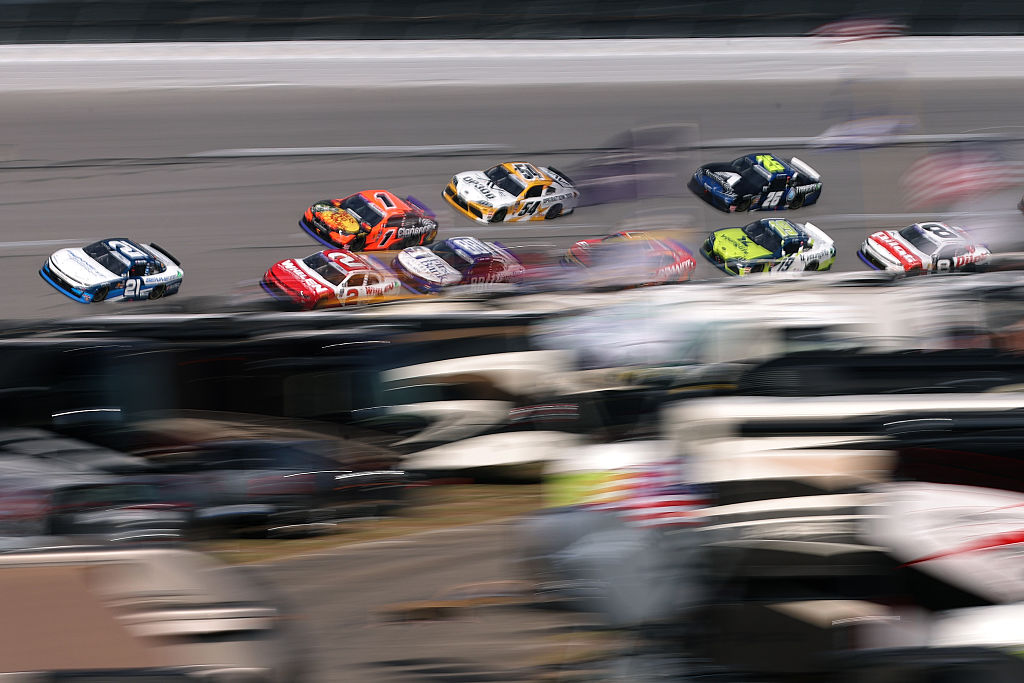 Hill sweeps Talladega on fumes in Xfinity Series nailbiter